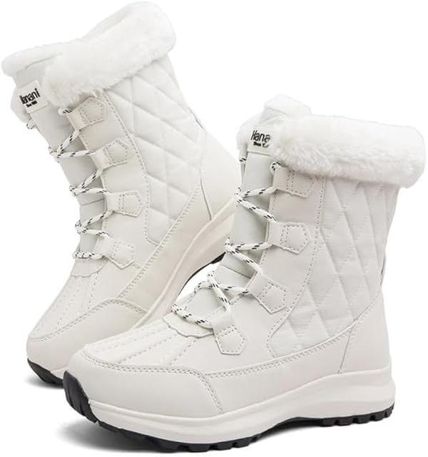 Women's Winter Boots Waterproof Warm Faux Fur Lined Ladies Snow Boots