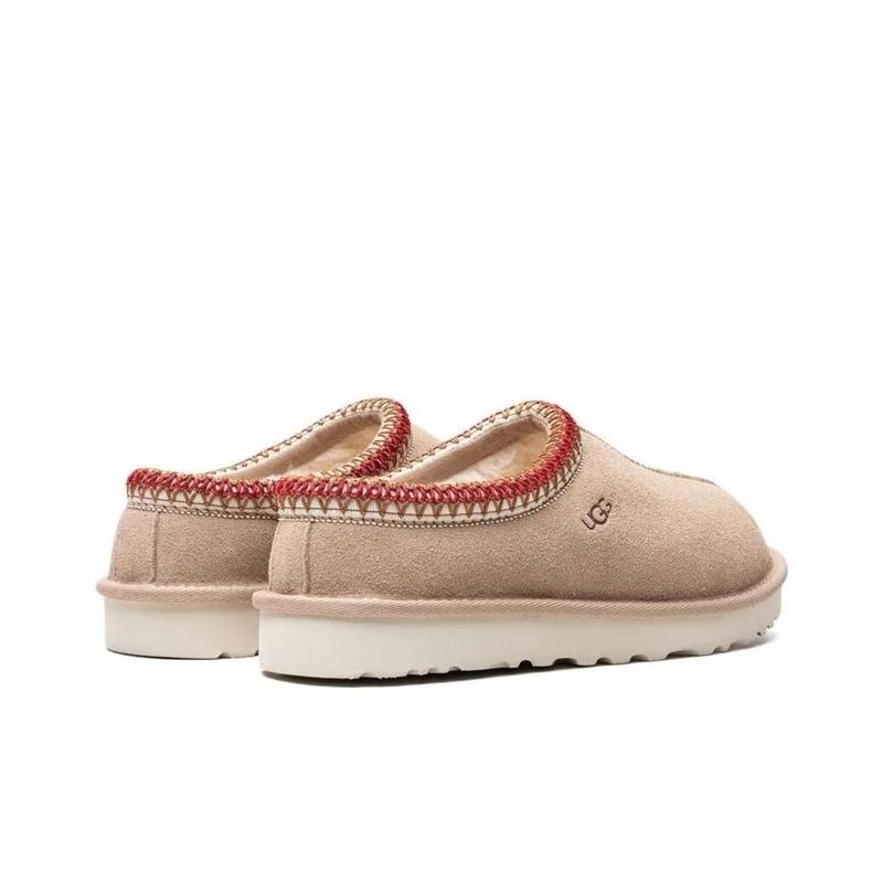 UGG Tasman Slipper Sand Dark Cherry Women’s Trendy Comfy Daily Footwear Girl Walking Shoes