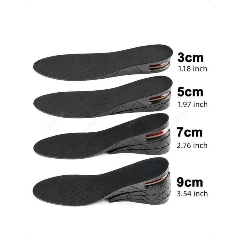 PVC increase insole air cushion women's invisible silicone men's increase insole women's increase one, two, three, four layers