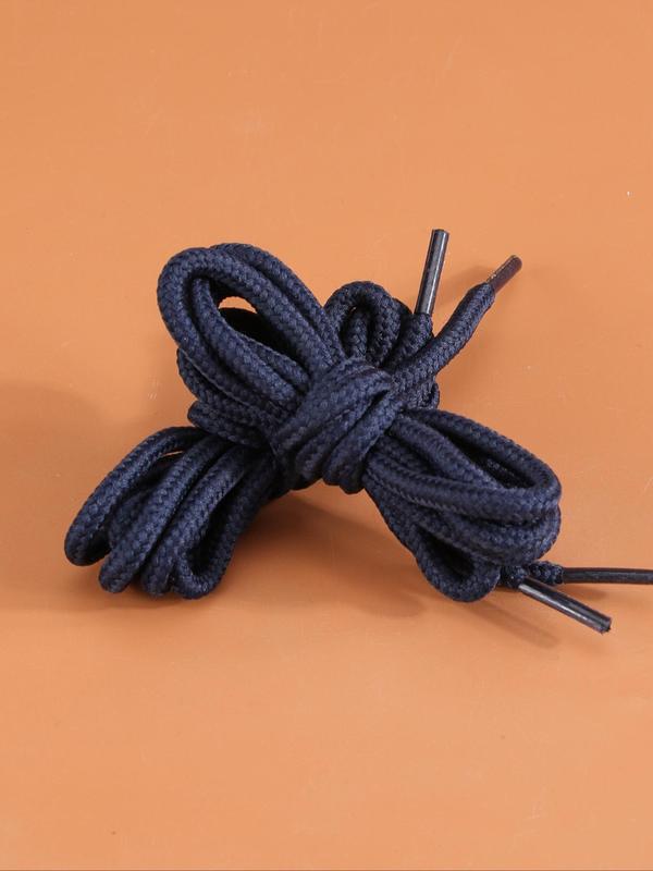 1 Pair Casual Plain Round Shoelaces, Non-slip High Elasticity Shoelaces for Outdoor, Shoes Shoelaces for Men and Women