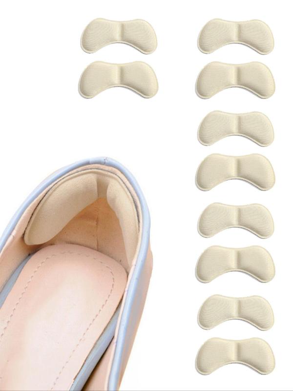 5 Pairs Anti-slip Heel Cushion, Heel Protector, Comfort  Shoe Sole Pad, Matching Heel Pads, Summer 2024 Trendy Heel Cushion Pads, Heel Stickers, Heel Cover Patches, Shoe Stickers, Shoe Accessories