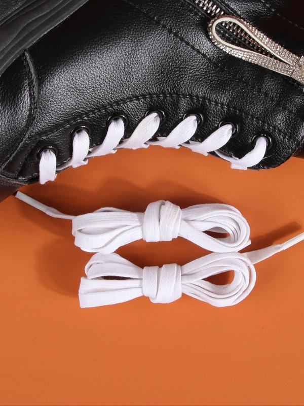 1 Pair Plain Color Simple Shoelaces, Casual Shoelaces for Men & Women, Durable Casual Simple Shoelace for Sneakers and Boots, All-match Shoes Accessories for Women & Men