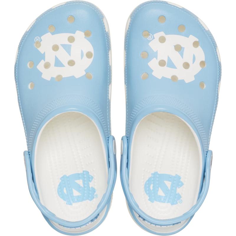 Crocs Unisex Adult North Carolina Tar Heels Classic Clogs, Collegiate Football Fan Gear