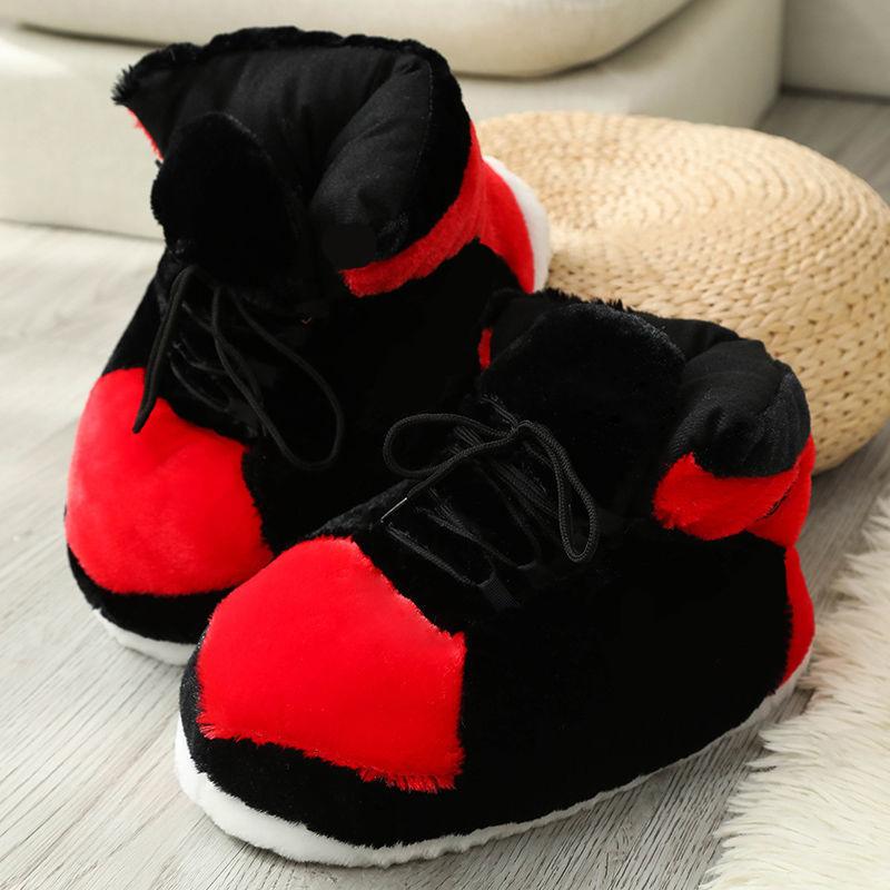 Cute Cartoon Animal Warm Home Plush Shoes Women's Men Winter Cotton Cute Shoes Woman Male Foam Sneakers Bread Fat Slippers