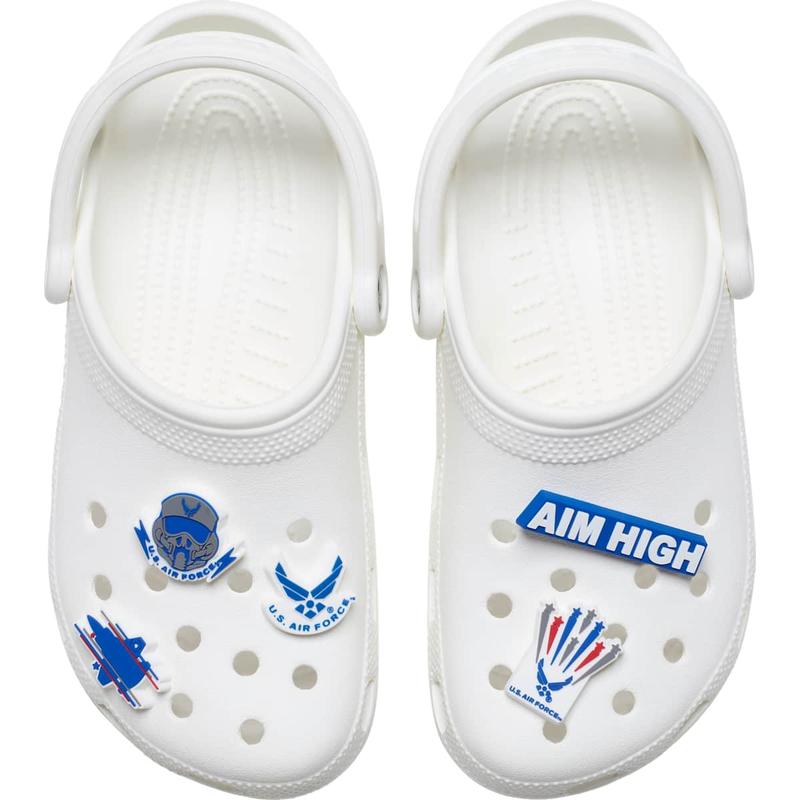 Crocs Jibbitz Armed Forces US Air Force Patriotic Shoe Charms 5-Pack