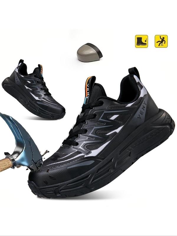 Men's Anti-smash Safety Shoes, Breathable Comfortable Non-slip Work Shoes, Fashionable Anti-slip Shoes for Daily Wear