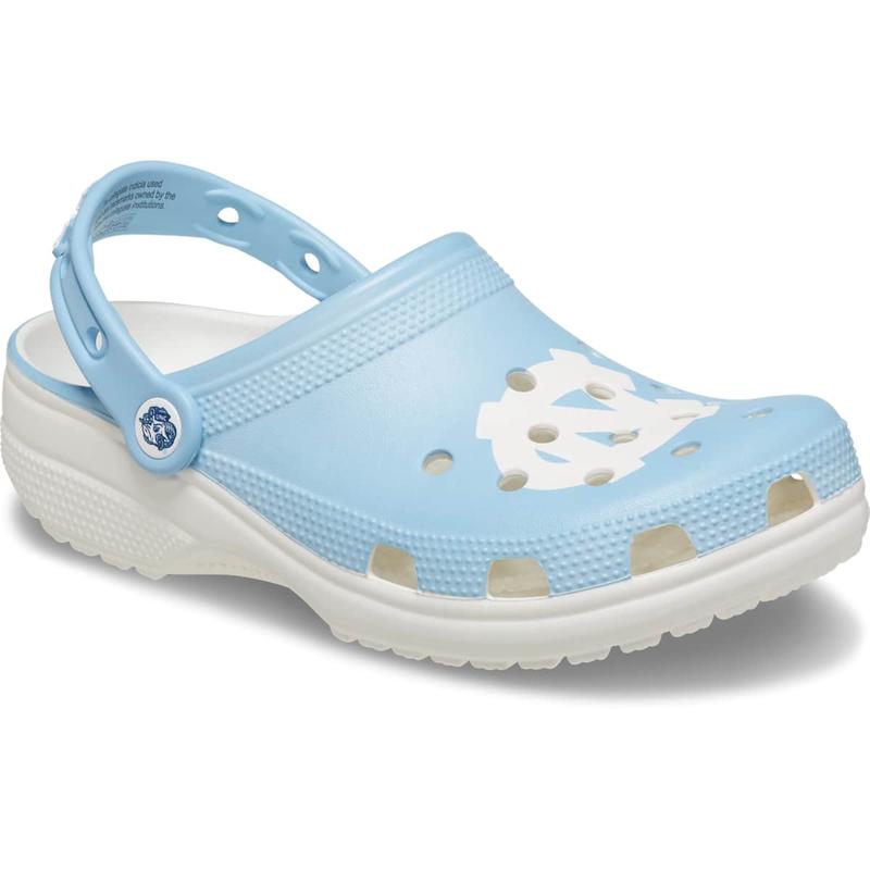 Crocs Unisex Adult North Carolina Tar Heels Classic Clogs, Collegiate Football Fan Gear