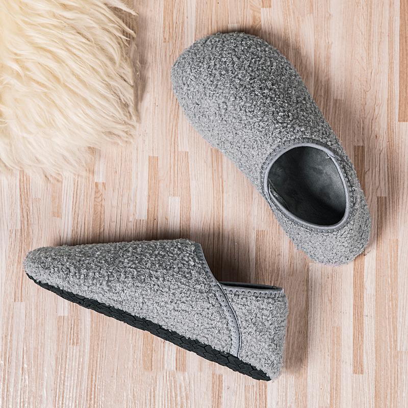 Winter Casual Cotton Shoes Home Non-Slip Slippers Warm Shoes Walking Shoes Casual Shoes Light and Soft Soles