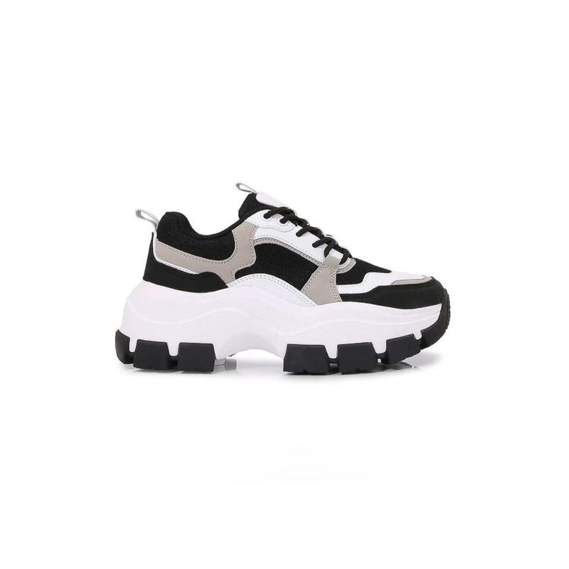 Azuka - Wide Friendly Chunky Lace Up Sneakers