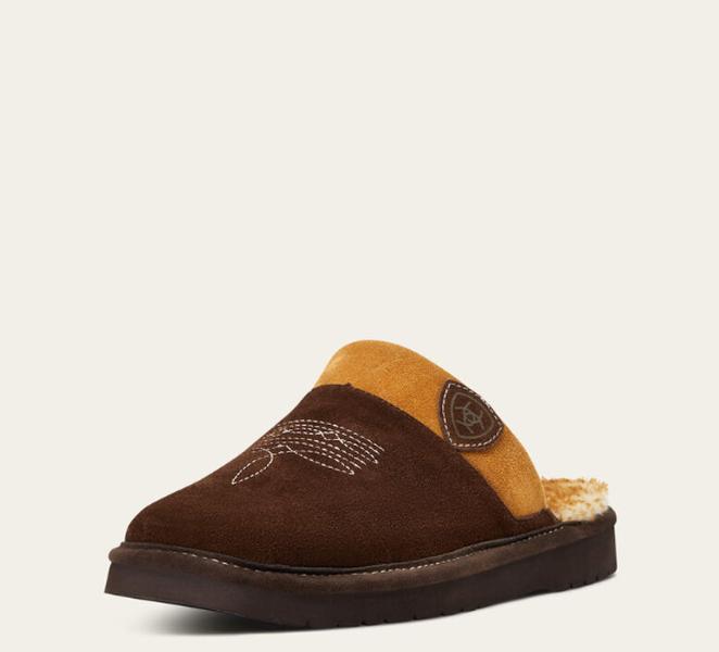 Ariat Men's Silversmith Square Toe Slipper Chocolate