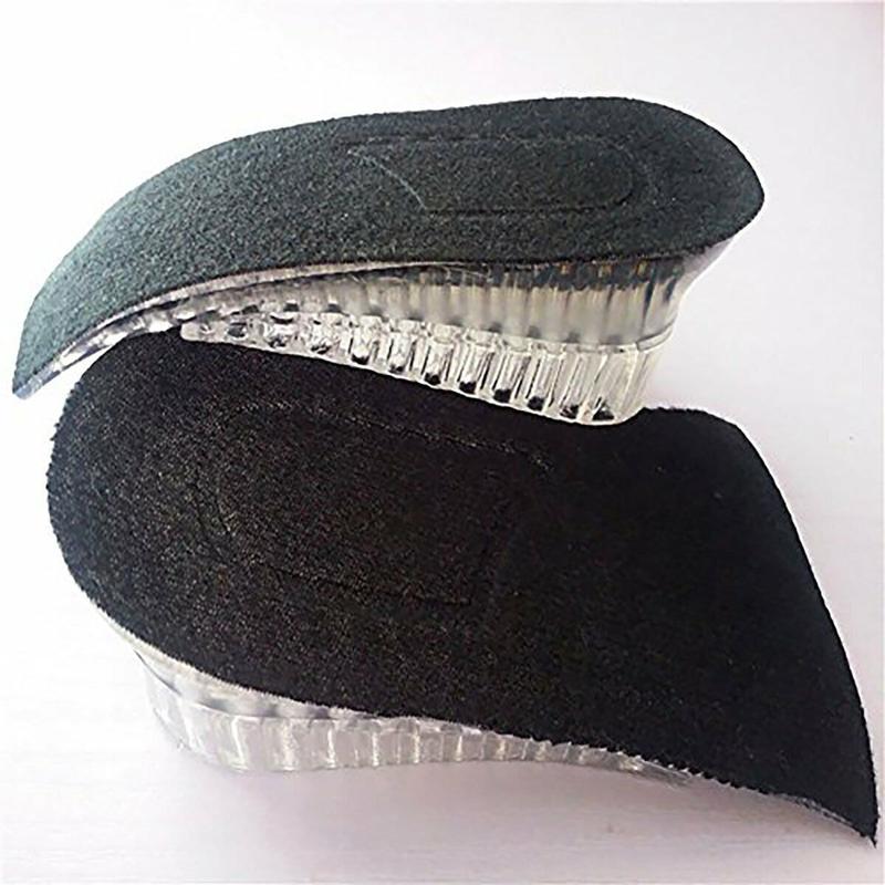 Silica gel Shoe Insole Lift Heel Inserts unisex 2 Layer Height Increase 1 pairs