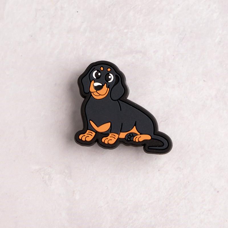 Dachshund Shoe Charms Dog Animals PVC Sausage Dog Clog Pins Accessories Party Favors Birthday Gifts Holidays Decoration for Boys Women Girls