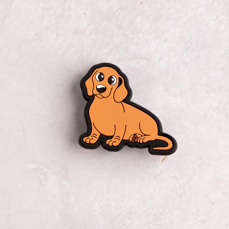 Dachshund Shoe Charms Dog Animals PVC Sausage Dog Clog Pins Accessories Party Favors Birthday Gifts Holidays Decoration for Boys Women Girls