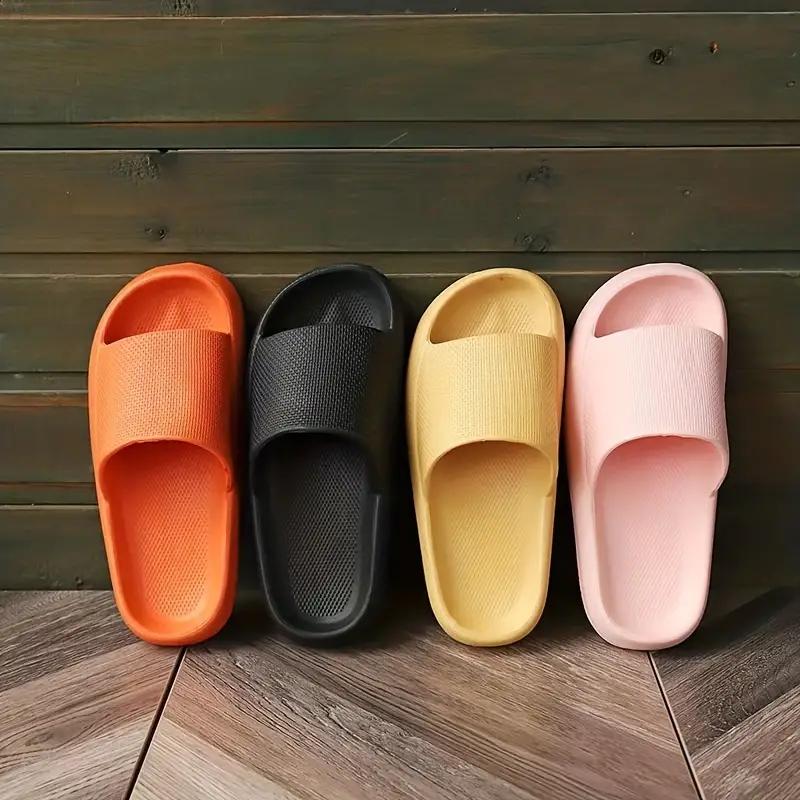 Cloud Slides for Women Men ，Quickly Dry Non-Slip Pillow Sandals, Soft Thick Sole Indoor and Outdoor Shower Slippers Footwear Shoe Comfort Active