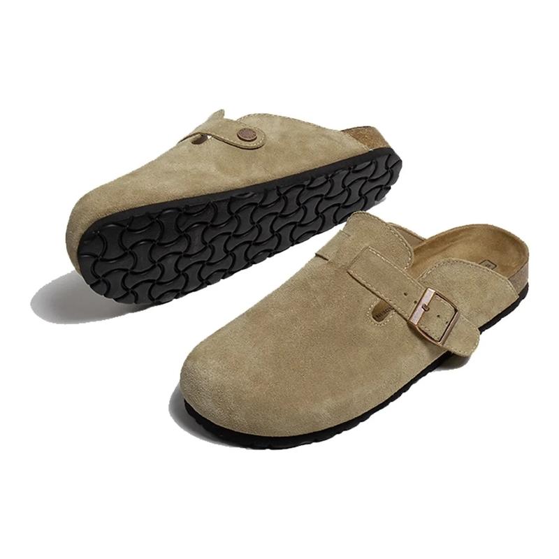 Birkenstock shoes for women British 2024 new spring and autumn thick-soled Birkenstock toe half slippers to wear slip-on slip-ons