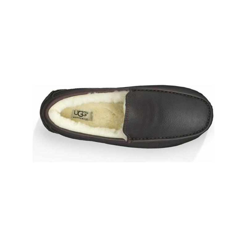 UGG Men's Ascot Leather Slipper in China Tea