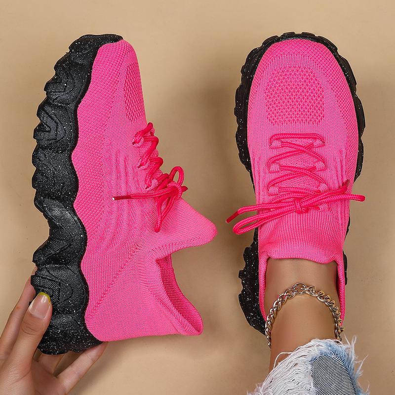 2025 Womens Ladies Walking Tennis Shoes Slip on Lightweight Casual Running Sneakers Soft Sole Comfortable Trainers running shoes knit sport sporty lace Women's Breathable athletic sneaker Sports Shoes Walking Shoes Training Footwear Runner