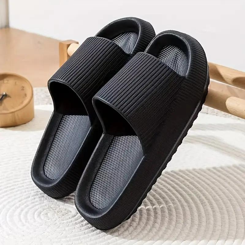 Cloud Slides for Women Men ，Quickly Dry Non-Slip Pillow Sandals, Soft Thick Sole Indoor and Outdoor Shower Slippers Footwear Shoe Comfort Active