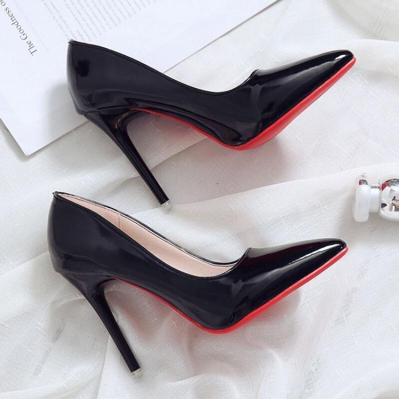 Woman High Heels Pumps Pointed Stilettos Toe Big Size Ladies Wedding Shoes New