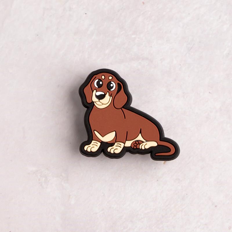 Dachshund Shoe Charms Dog Animals PVC Sausage Dog Clog Pins Accessories Party Favors Birthday Gifts Holidays Decoration for Boys Women Girls