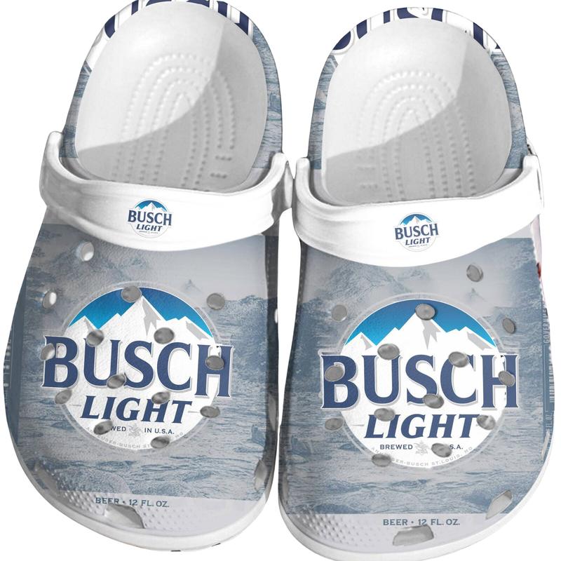 Busch Light Clogs, Busch Light Shoes, Beer CLogs Footwear, Drink Beer Shoes