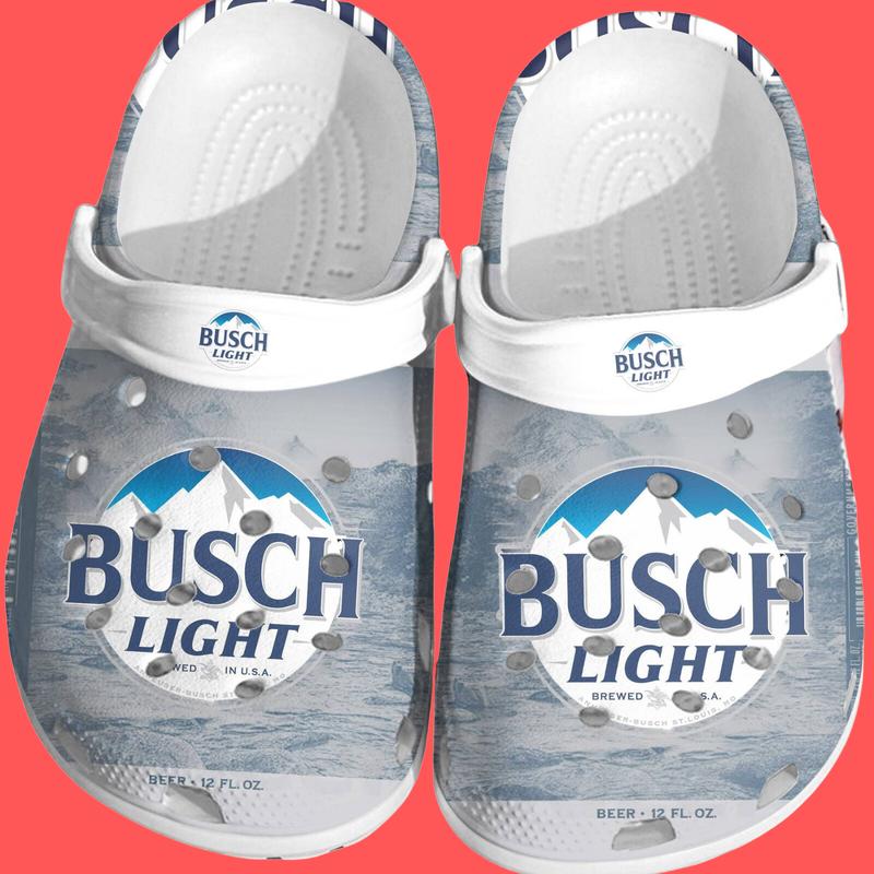 Busch Light Clogs, Busch Light Shoes, Beer CLogs Footwear, Drink Beer Shoes