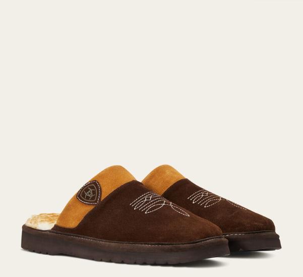 Ariat Men's Silversmith Square Toe Slipper Chocolate