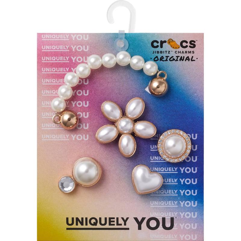 Crocs Jibbitz Dainty Pearl Jewelry Jewelry Shoe Charms 5-Pack