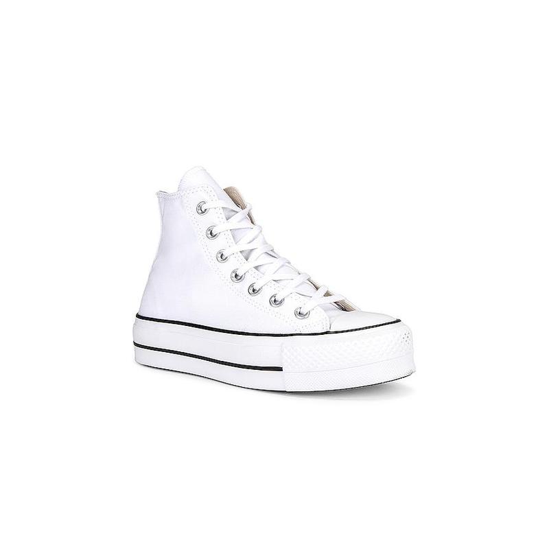 Converse Chuck Taylor All Star Lift Hi Sneaker in White & Black