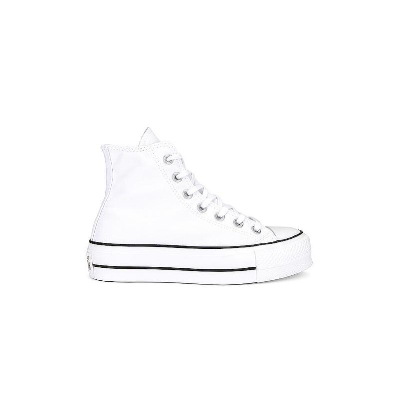 Converse Chuck Taylor All Star Lift Hi Sneaker in White & Black