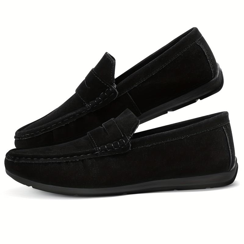 Mens Comfy Penny Loafer Moccasins-Hot Faux Suedde, No-Slip Sole, Slip-On Design, Breathable, Comfortable, Casial Drive Shoes for Women-Ideal for Daily Wear