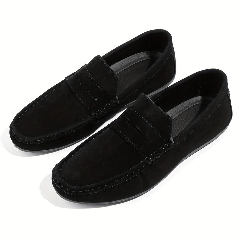 Mens Comfy Penny Loafer Moccasins-Hot Faux Suedde, No-Slip Sole, Slip-On Design, Breathable, Comfortable, Casial Drive Shoes for Women-Ideal for Daily Wear