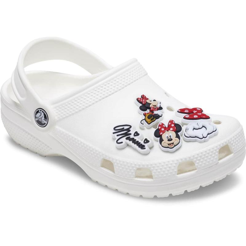 Crocs Jibbitz Disney Minnie Mouse Dress Character Shoe Charms 5-Pack