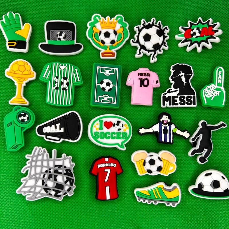 Soccer Croc  Decor Charms Collection Footwear Shoe crocs jibbitz cute cartoon