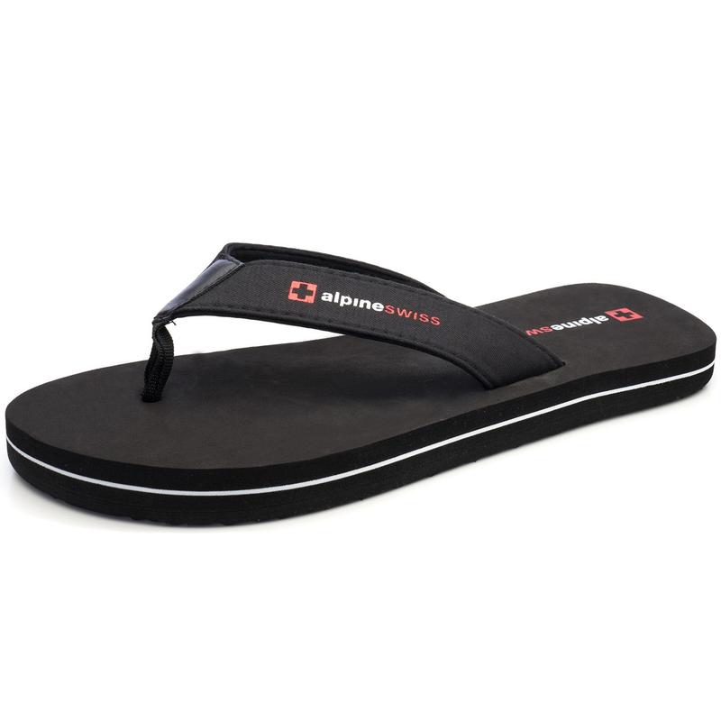 Alpine Swiss Mens Flip Flops Beach Sandals Lightweight EVA Sole Comfort Thongs