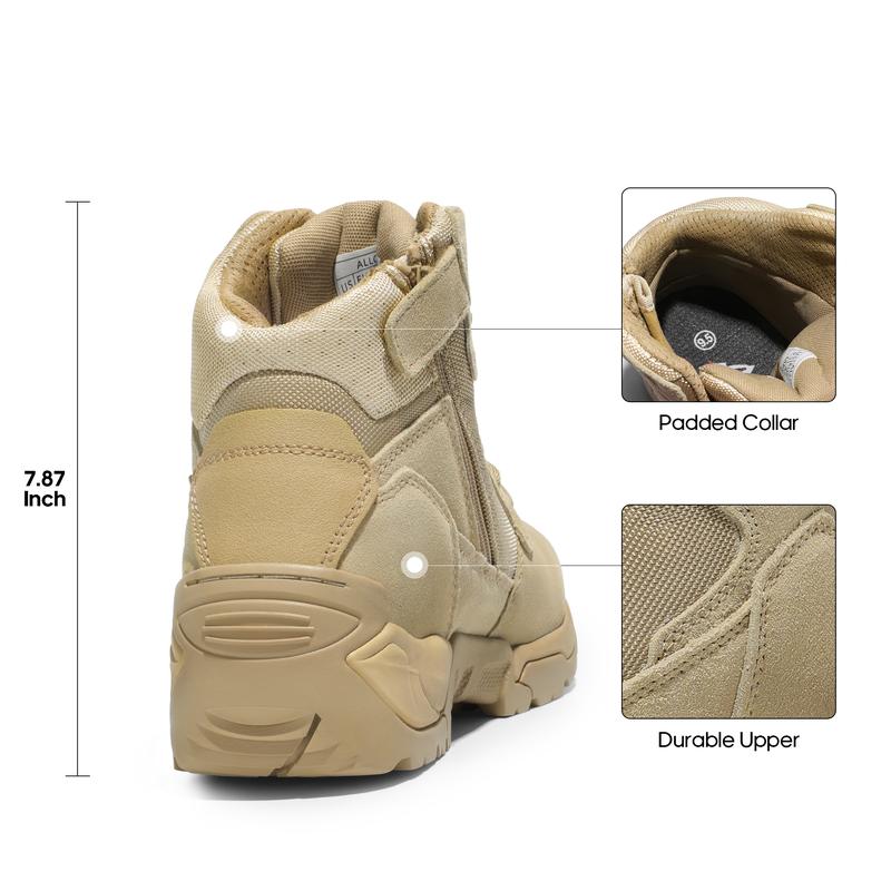 Men's Military Tactical Desert Boots Round Toe