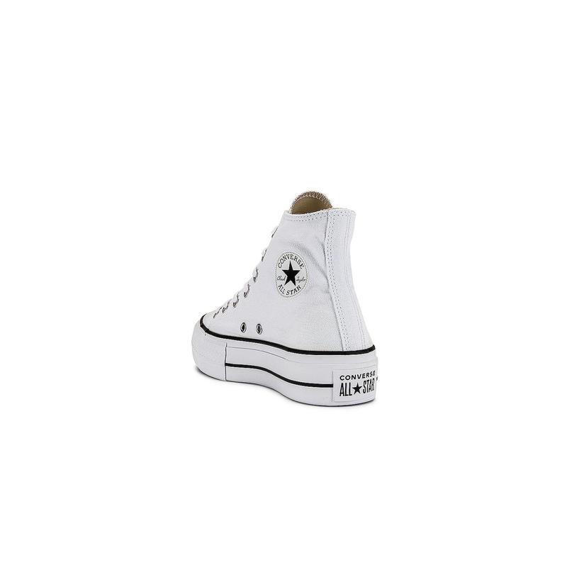 Converse Chuck Taylor All Star Lift Hi Sneaker in White & Black