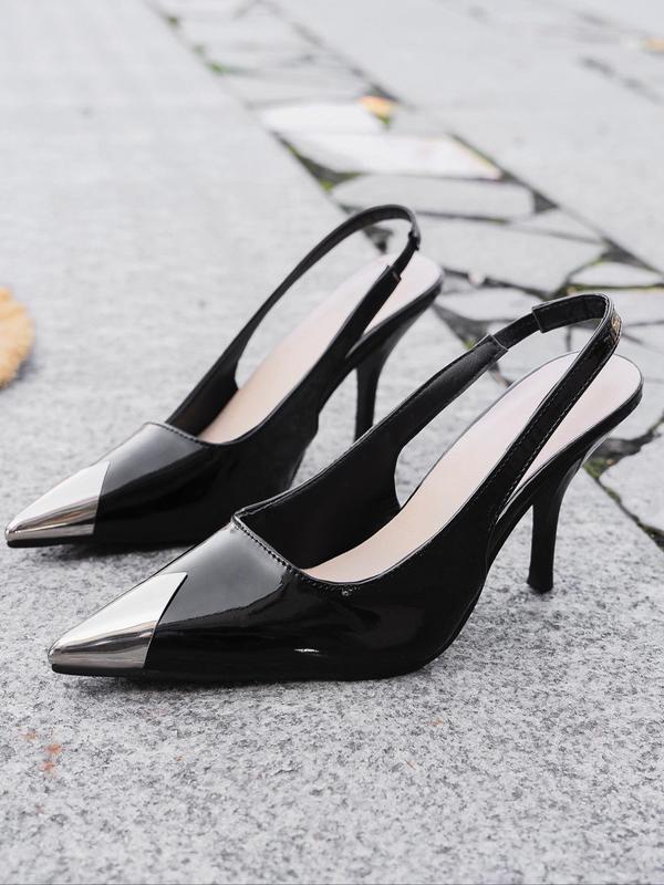 Women's Elegant Pointed Toe Stiletto Heels, Fashionable Slip on High Heel Shoes for Party, Daily Clothing Decor for Women & Girls