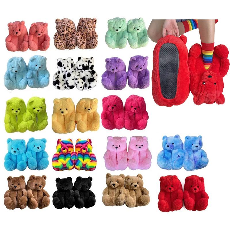 Hot selling women's plush slippersindoor and outdoor plush shoes withwaterproof soles Footwear CirWalking Shoes Slide