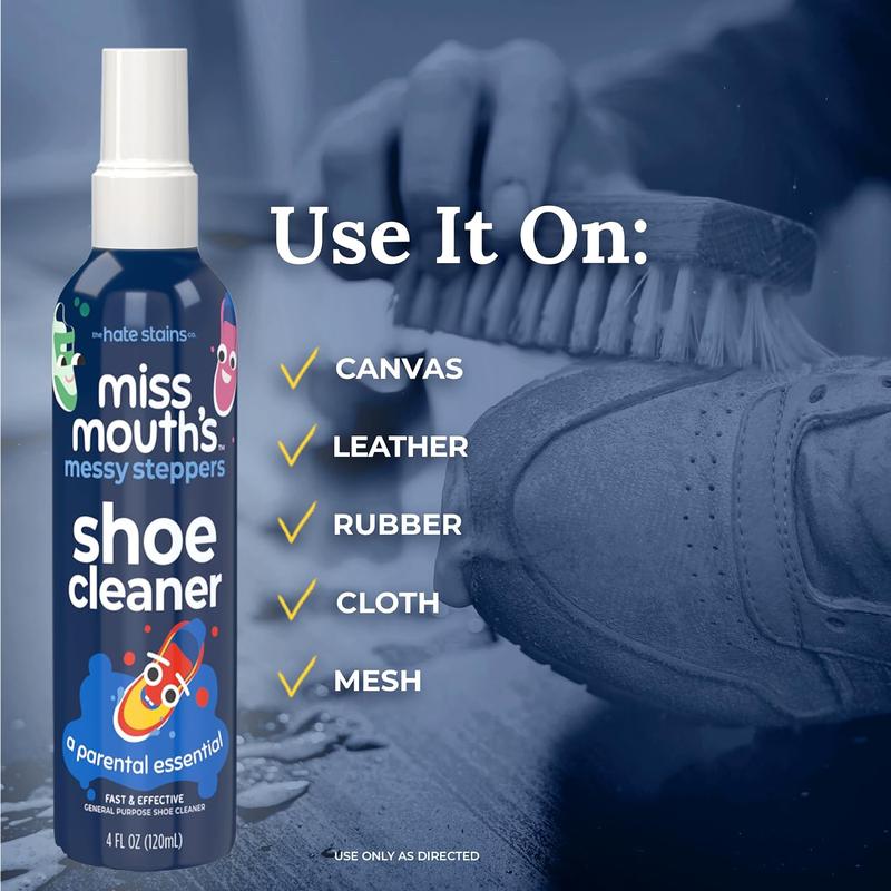 Miss Mouth's Messy Eater Stain Treater and Messy Steppers Shoe Cleaner Magic Duo - Stain Remover and Shoe Cleaner Household Kit Footwear Comfort