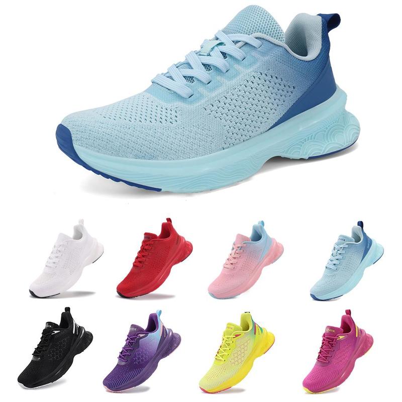 Women's Walking Lightweight Athletic Non Slip Breathable Running Casual Mesh Workout Shoes Blue Gradient Foot Wear Walking Shoes