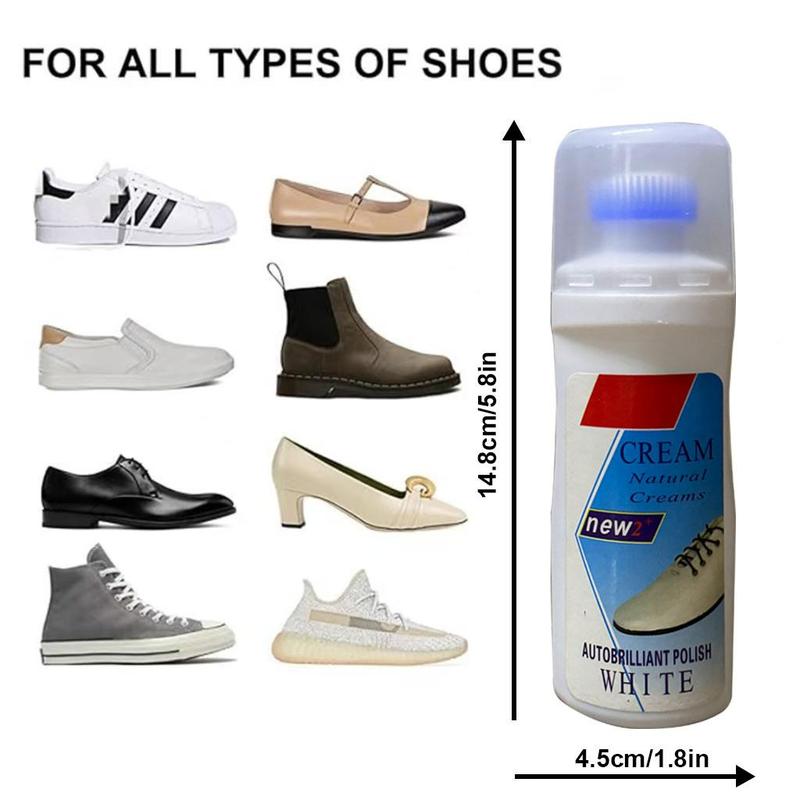 White Shoe Cleaning Kit, Shoe Cleaner, 1 Count Shoe Whitener, Shoe Brush, Suitable for Cleaning Sneakers