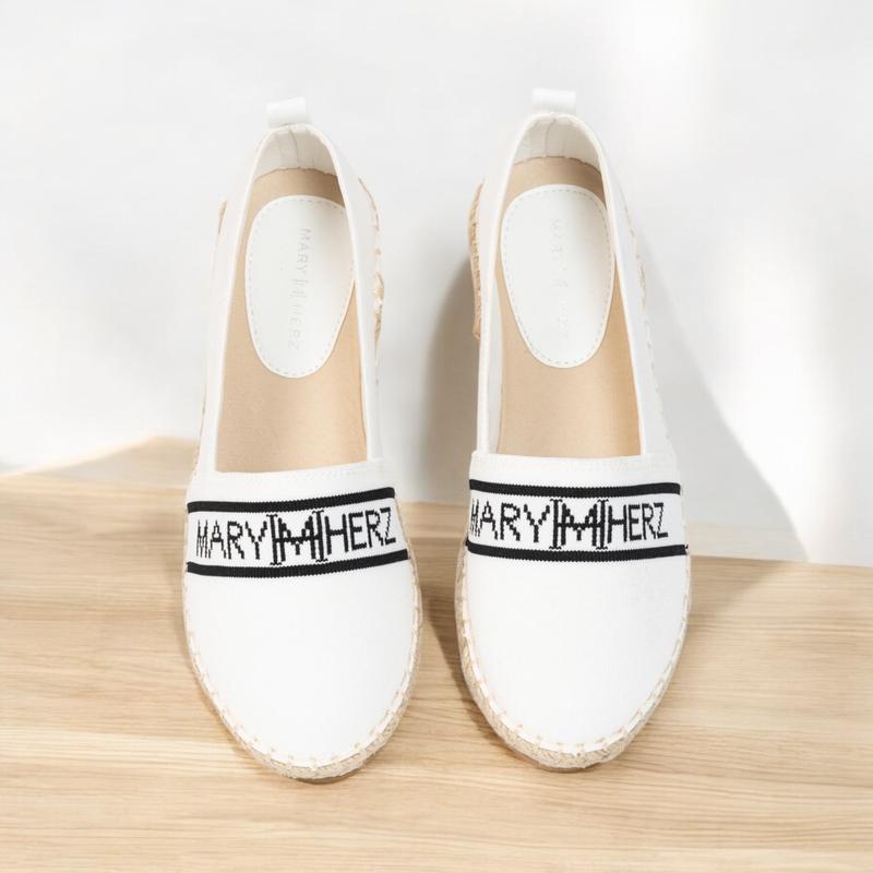 MHS-COTTON LOGO ESPADRILLES WOMEN'S SHOES