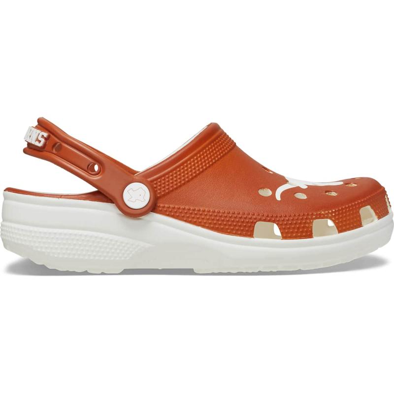 Crocs Unisex Adult Texas Longhorns Classic Clogs, Collegiate Football Fan Gear