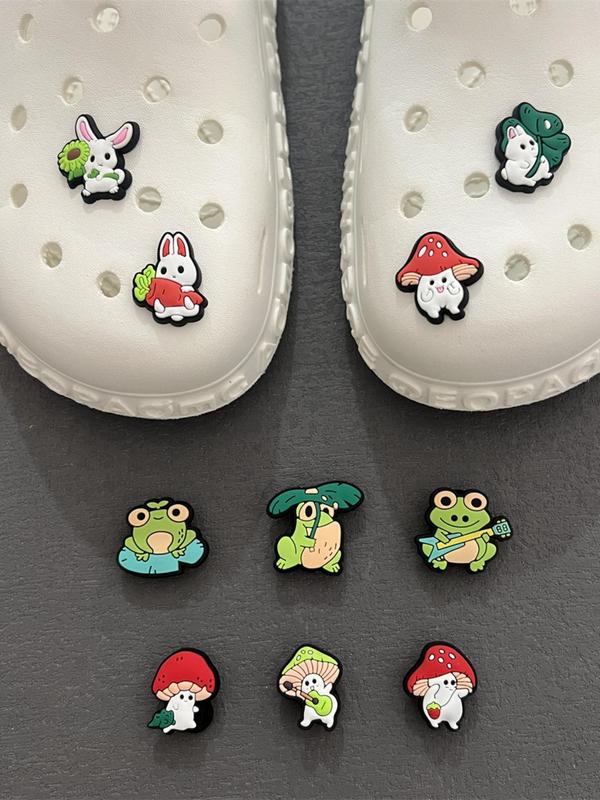 Cute Kawaii Trendy Inspirational Letter Design Pvc Soft Rubber Shoes Decoration, Diy Clogs Slippers Decoration for Croc, Shoe Charms for Girls Women Men