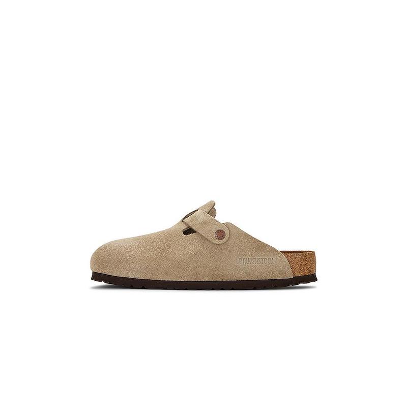 BIRKENSTOCK Boston Soft Footbed in Taupe