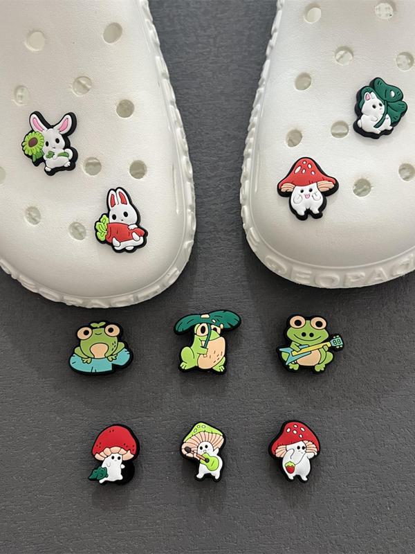 Cute Kawaii Trendy Inspirational Letter Design Pvc Soft Rubber Shoes Decoration, Diy Clogs Slippers Decoration for Croc, Shoe Charms for Girls Women Men