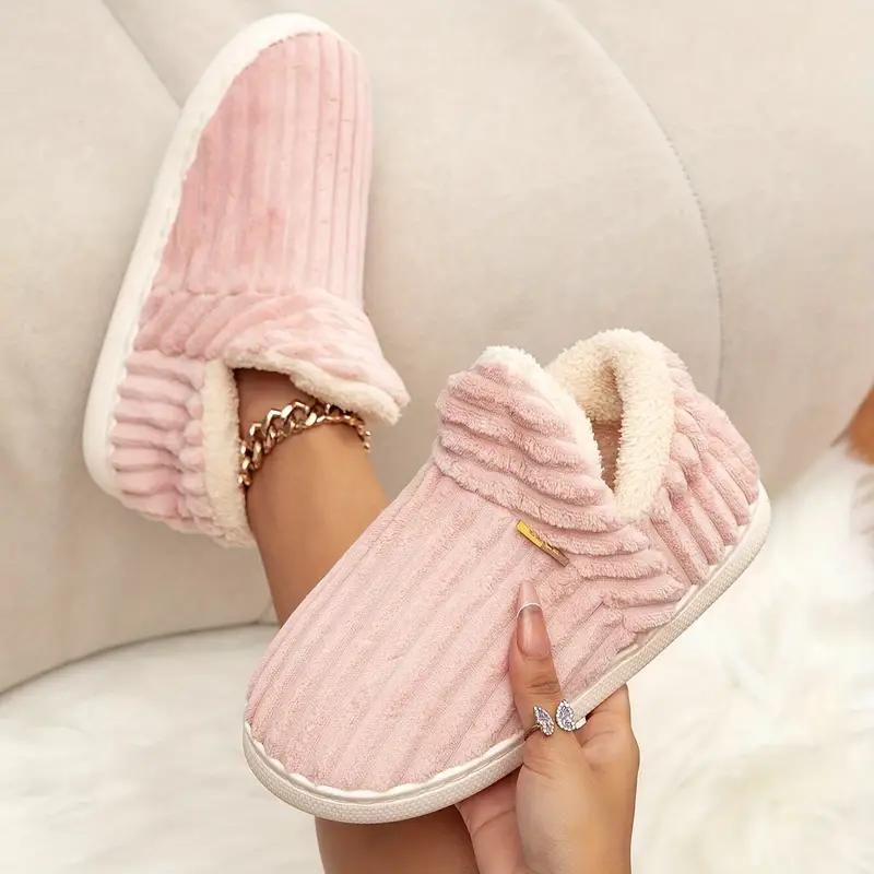 Women's Fuzzy Cozy Slippers Indoor Outdoor Fluffy Home Comfy Winter Cute Warm Memory Foam Furry Shoes