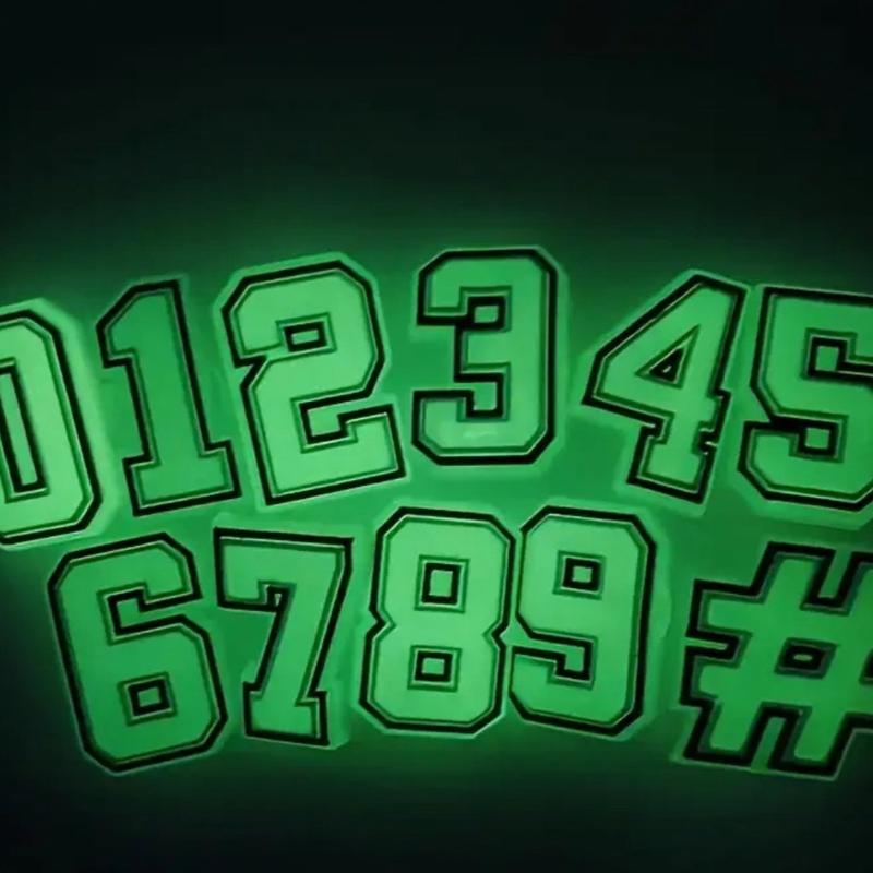 Glow in the Dark Shoe Alphabet and Number Charms Jibbits for Crocs