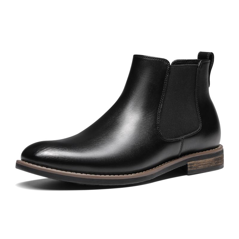 Bruno Marc Men's Vegan Leather Dress Chelsea Boots